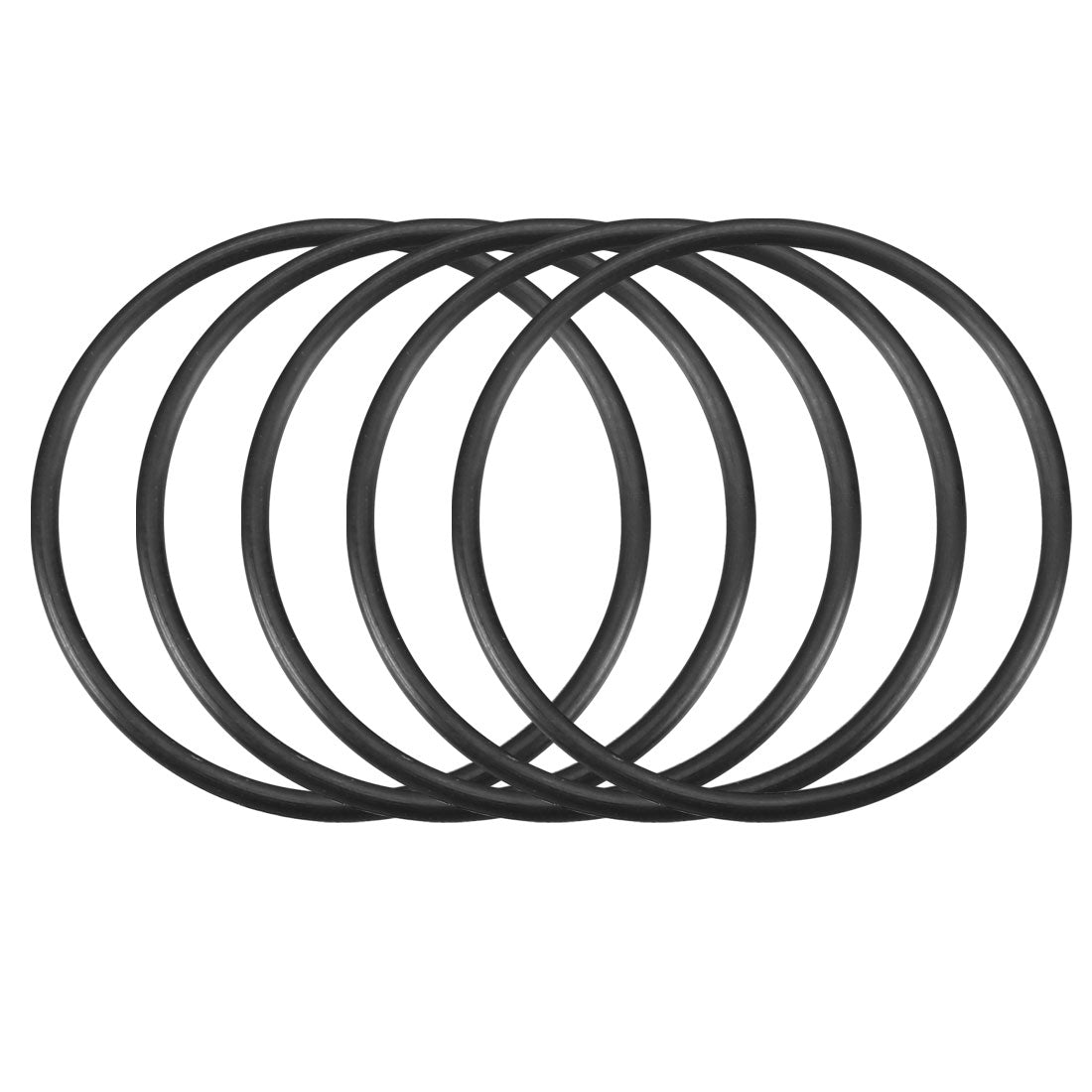 Harfington Nitrile Rubber O-Rings Metric Buna-N Sealing Gasket, 50Pcs