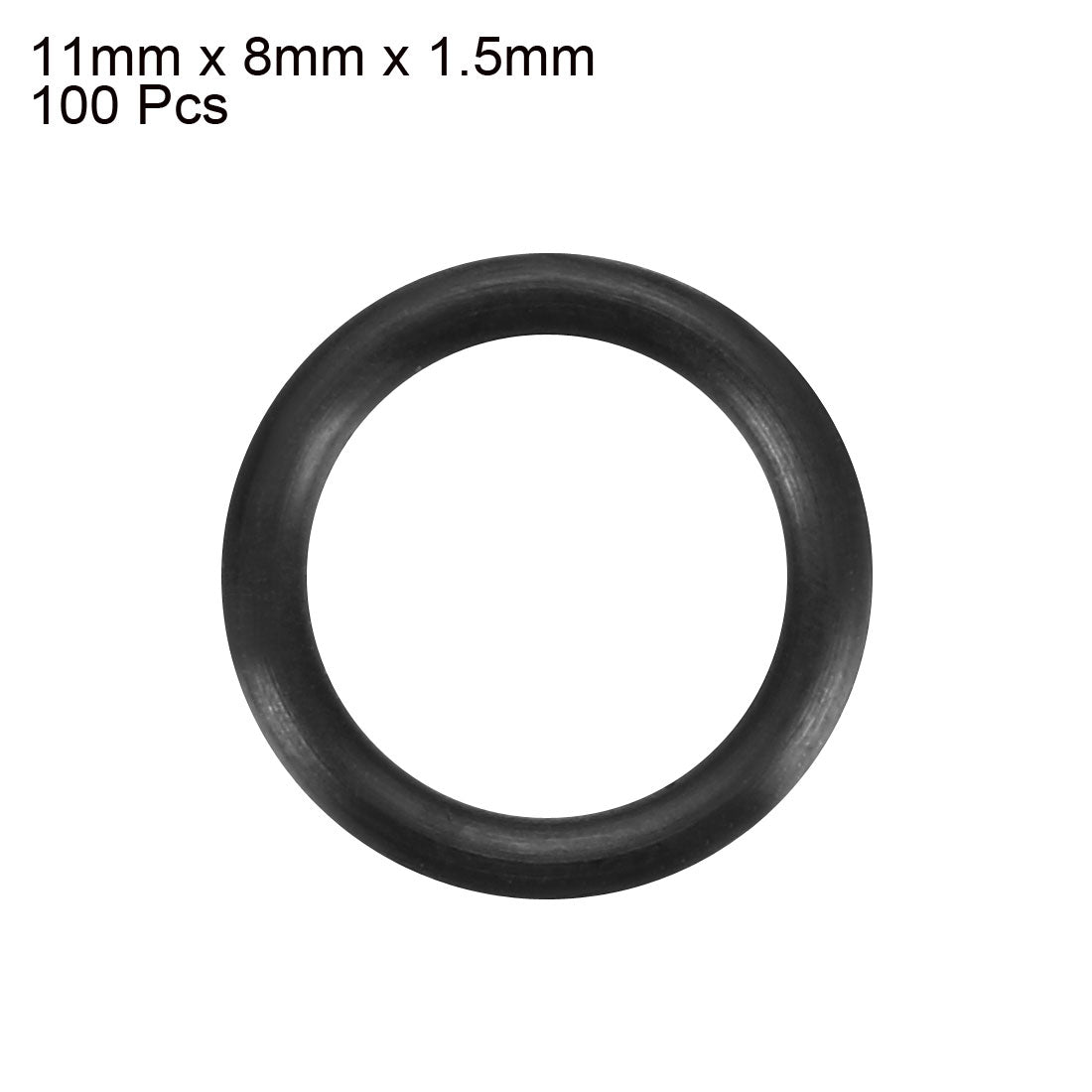 Harfington Nitrile Rubber O-Rings Metric Buna-N Sealing Gasket 100Pcs