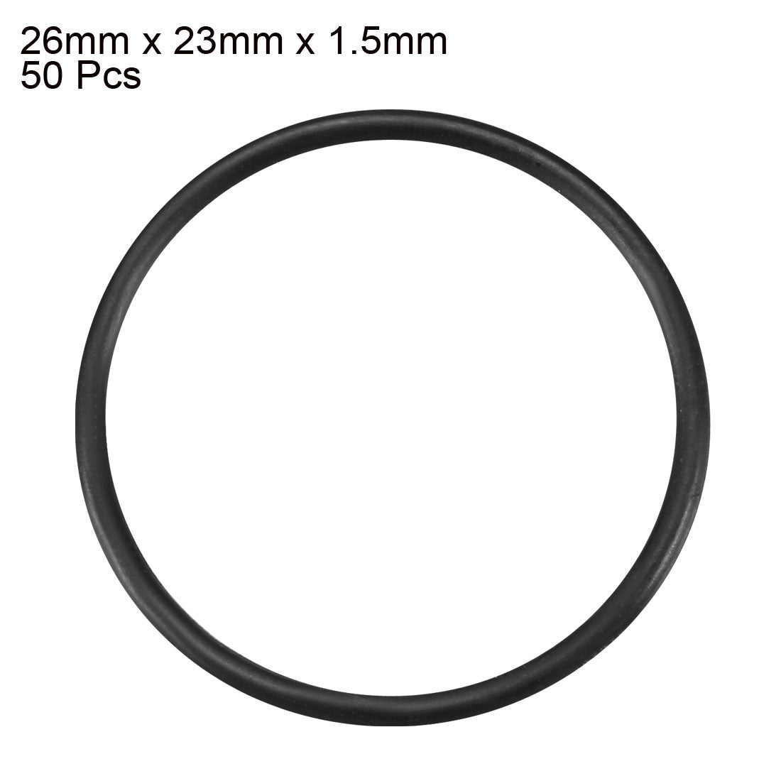 Harfington Nitrile Rubber O-Rings Metric Buna-N Sealing Gasket, 50Pcs
