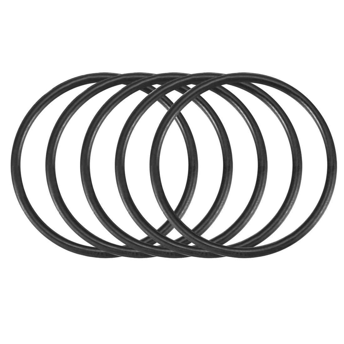 Harfington Nitrile Rubber O-Rings Metric Buna-N Sealing Gasket Black Pack of 25