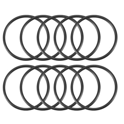 Harfington Nitrile Rubber O-Rings, Metric Nitrile Rubber Sealing Gasket Black Pack of 10