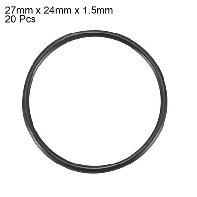 Harfington Nitrile Rubber O-Rings, Metric Nitrile Rubber Sealing Gasket, Pack of 20