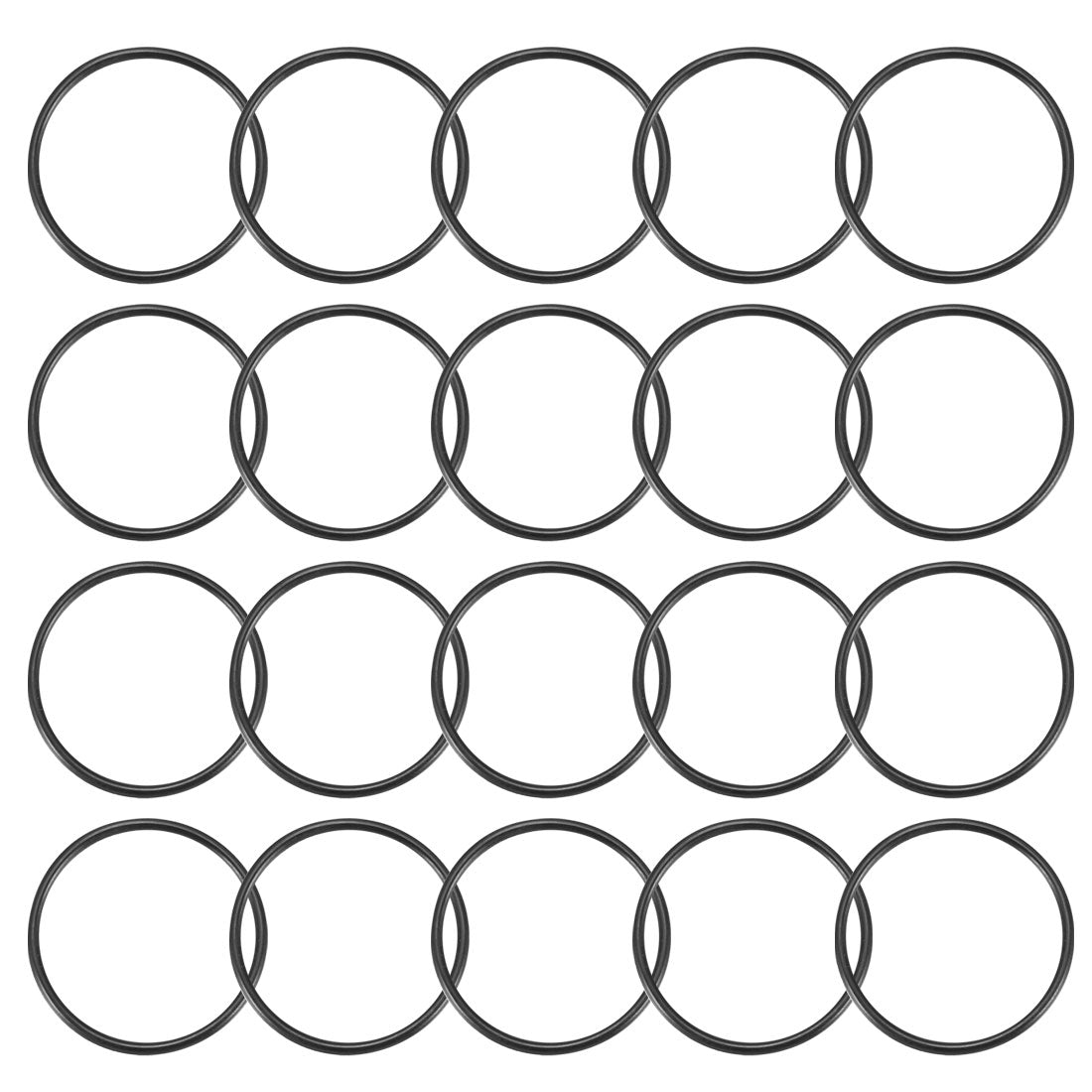 Harfington Nitrile Rubber O-Rings, Metric Nitrile Rubber Sealing Gasket, Pack of 20