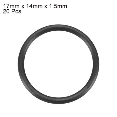 Harfington Nitrile Rubber O-Rings, Metric Nitrile Rubber Sealing Gasket, Pack of 20