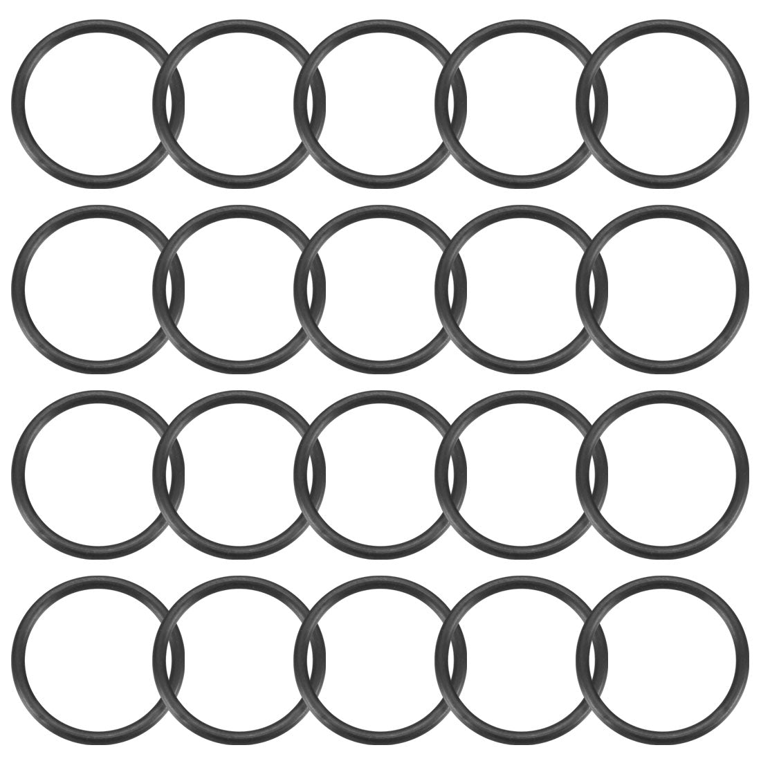 Harfington Nitrile Rubber O-Rings, Metric Nitrile Rubber Sealing Gasket, Pack of 20