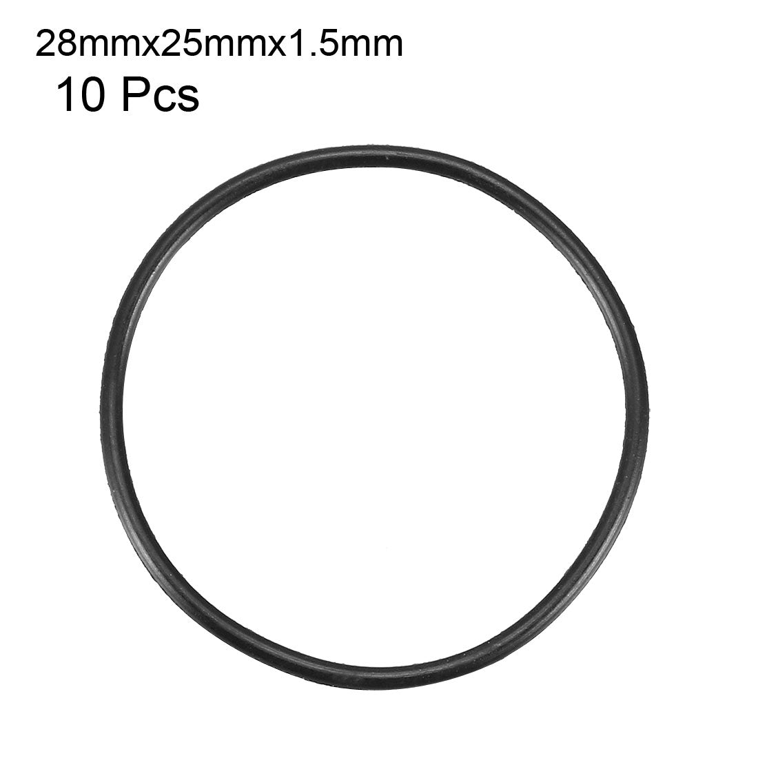 Harfington Nitrile Rubber O-Rings, Metric Nitrile Rubber Sealing Gasket Black Pack of 10