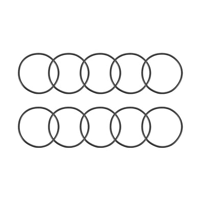 Harfington Nitrile Rubber O-Rings, Metric Nitrile Rubber Sealing Gasket Black Pack of 10