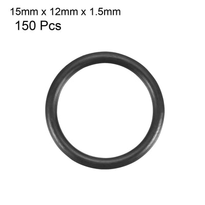 Harfington Nitrile Rubber O-Rings Metric Nitrile Rubber Sealing Gasket Pack of 150