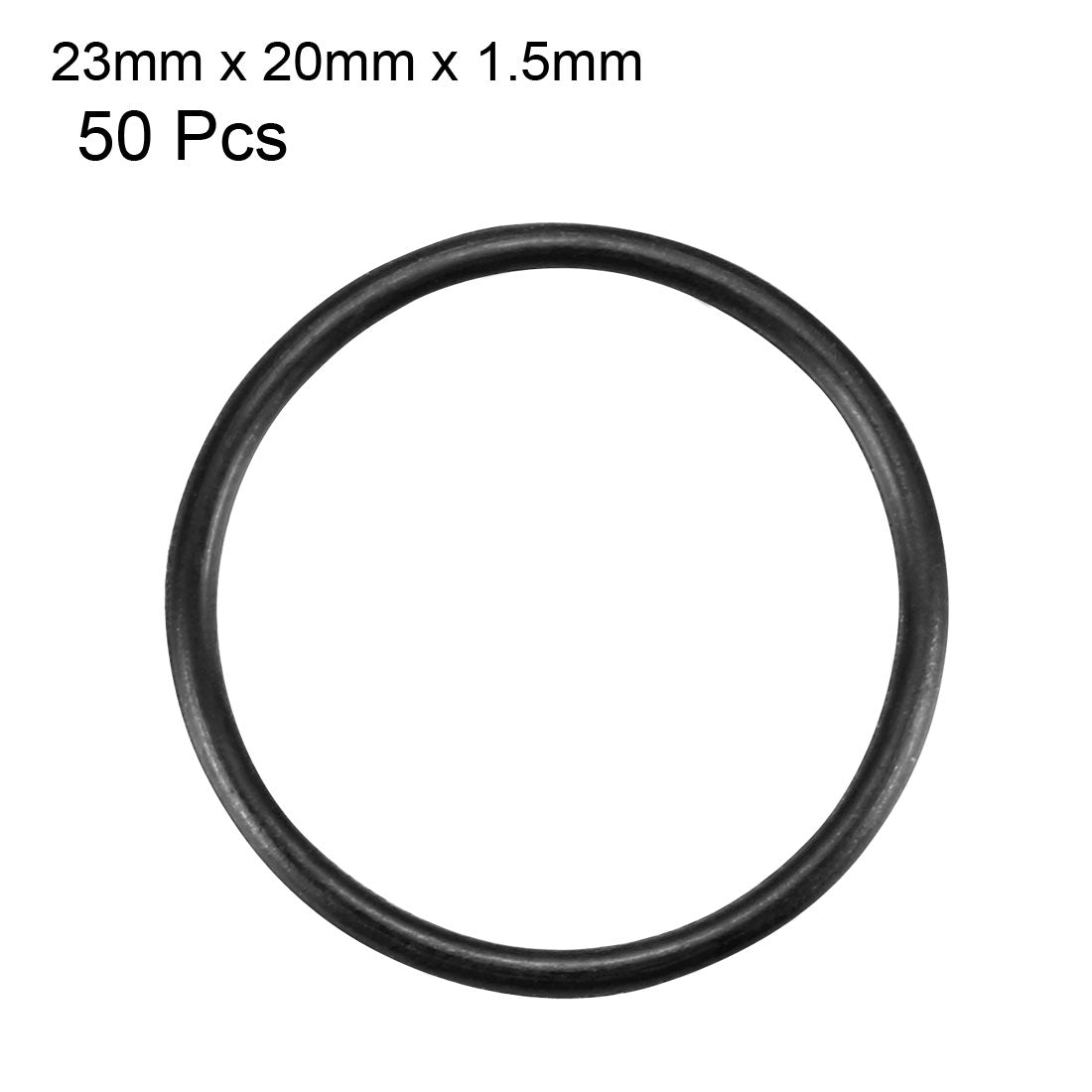 Harfington Nitrile Rubber O-Rings Metric Buna-N Sealing Gasket, 50Pcs