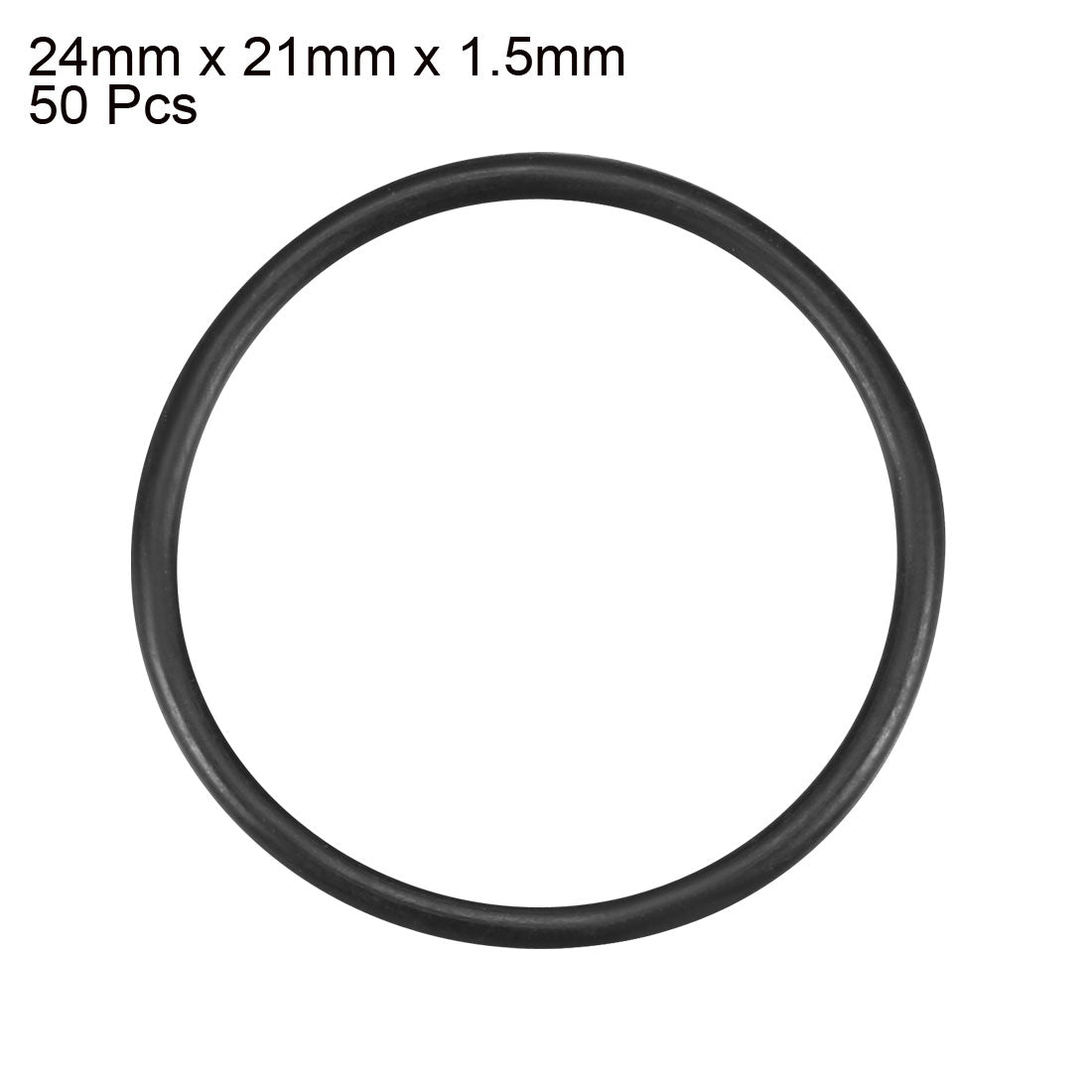 Harfington Nitrile Rubber O-Rings Metric Buna-N Sealing Gasket, 50Pcs