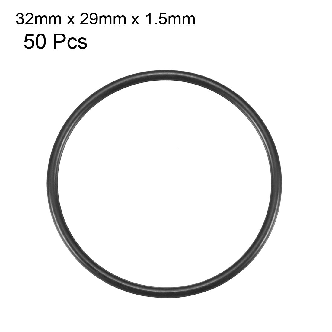 Harfington Nitrile Rubber O-Rings Metric Buna-N Sealing Gasket, 50Pcs