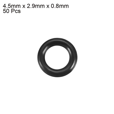 Harfington Nitrile Rubber O-Rings Metric Buna-N Sealing Gasket, 50Pcs