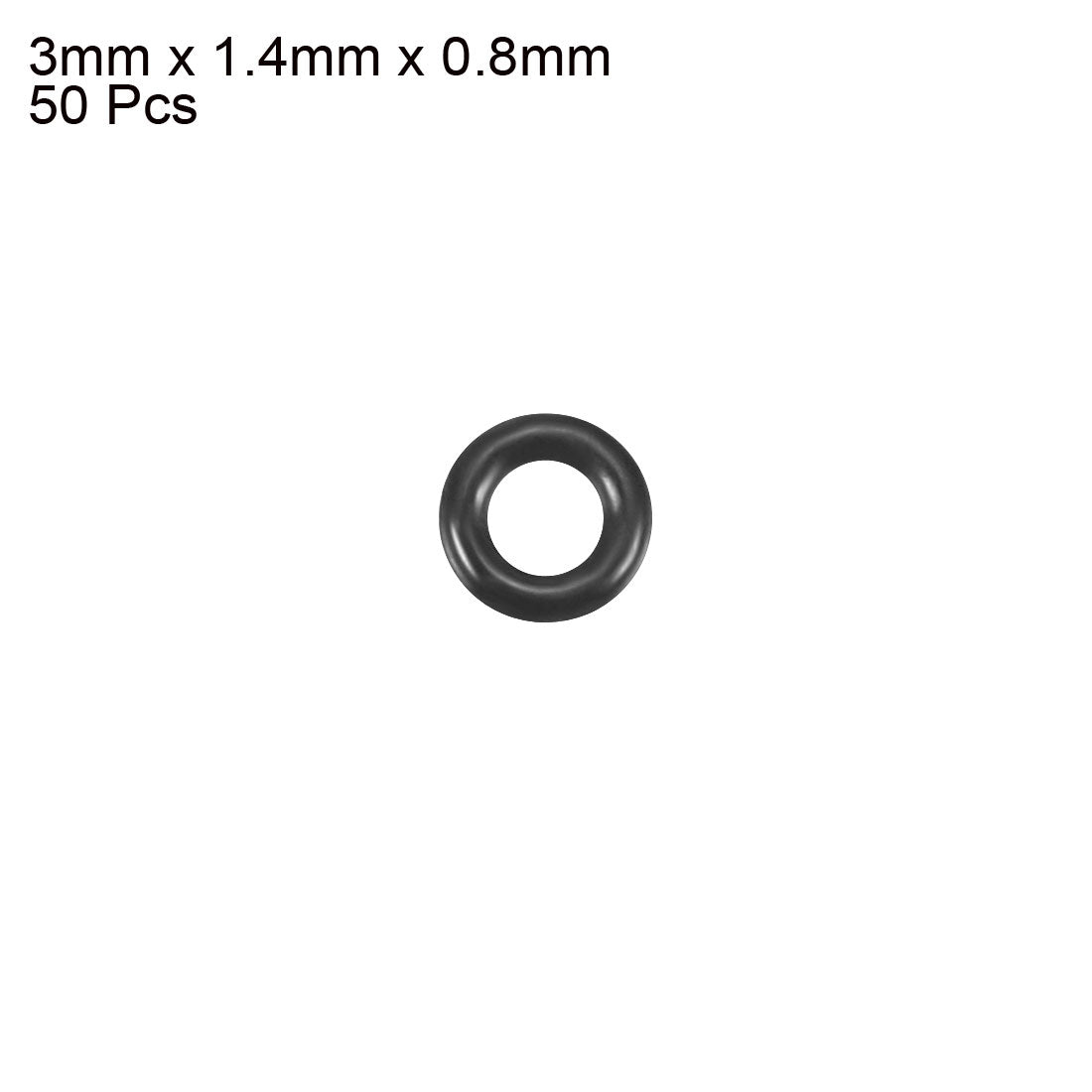 Harfington Nitrile Rubber O-Rings Metric Buna-N Sealing Gasket, 50Pcs