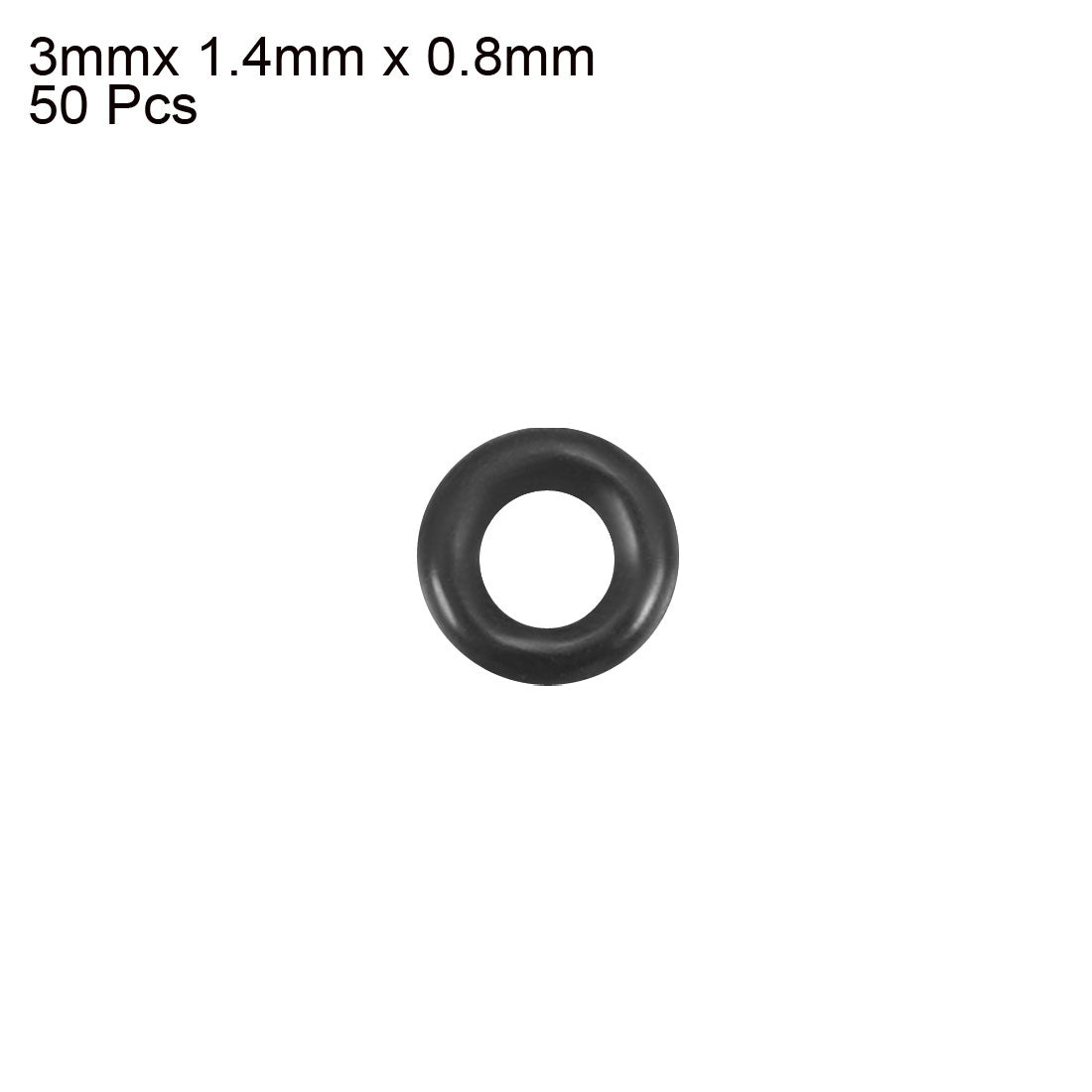 Harfington Nitrile Rubber O-Rings Metric Buna-N Sealing Gasket, 50Pcs