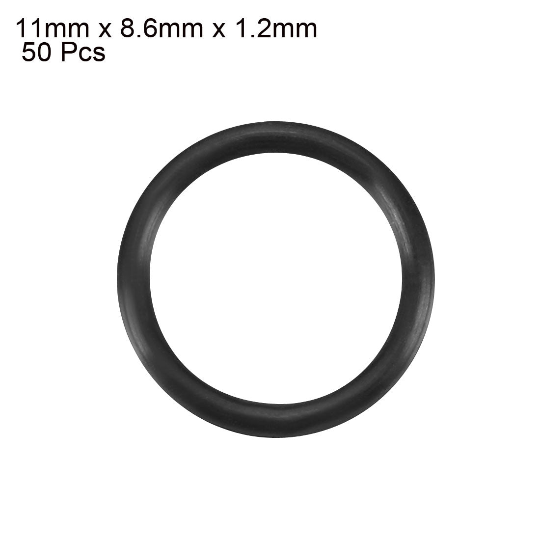 Harfington Nitrile Rubber O-Rings Metric Buna-N Sealing Gasket, 50Pcs