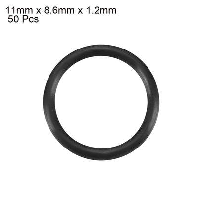 Harfington Nitrile Rubber O-Rings Metric Buna-N Sealing Gasket, 50Pcs