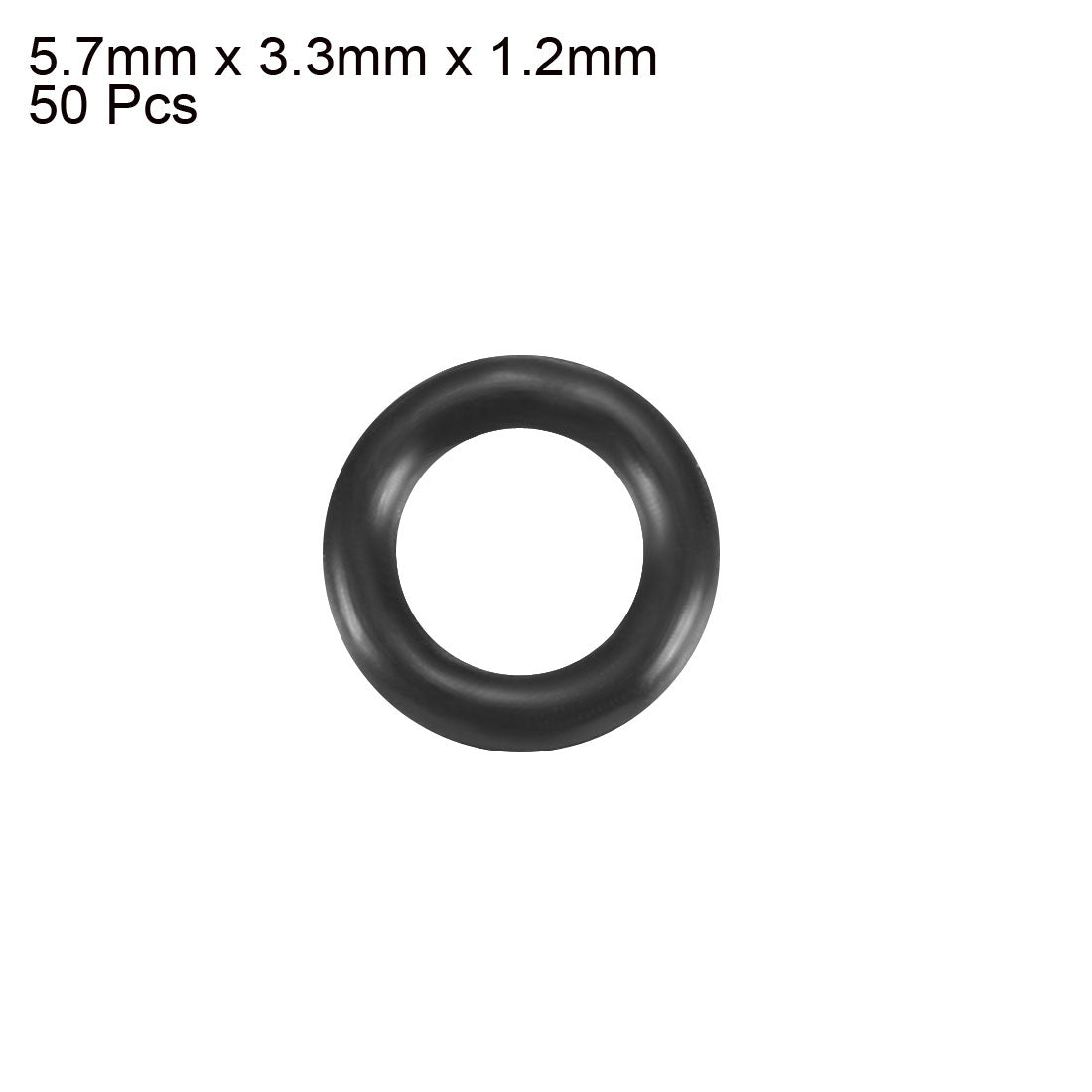 Harfington Nitrile Rubber O-Rings Metric Buna-N Sealing Gasket, 50Pcs