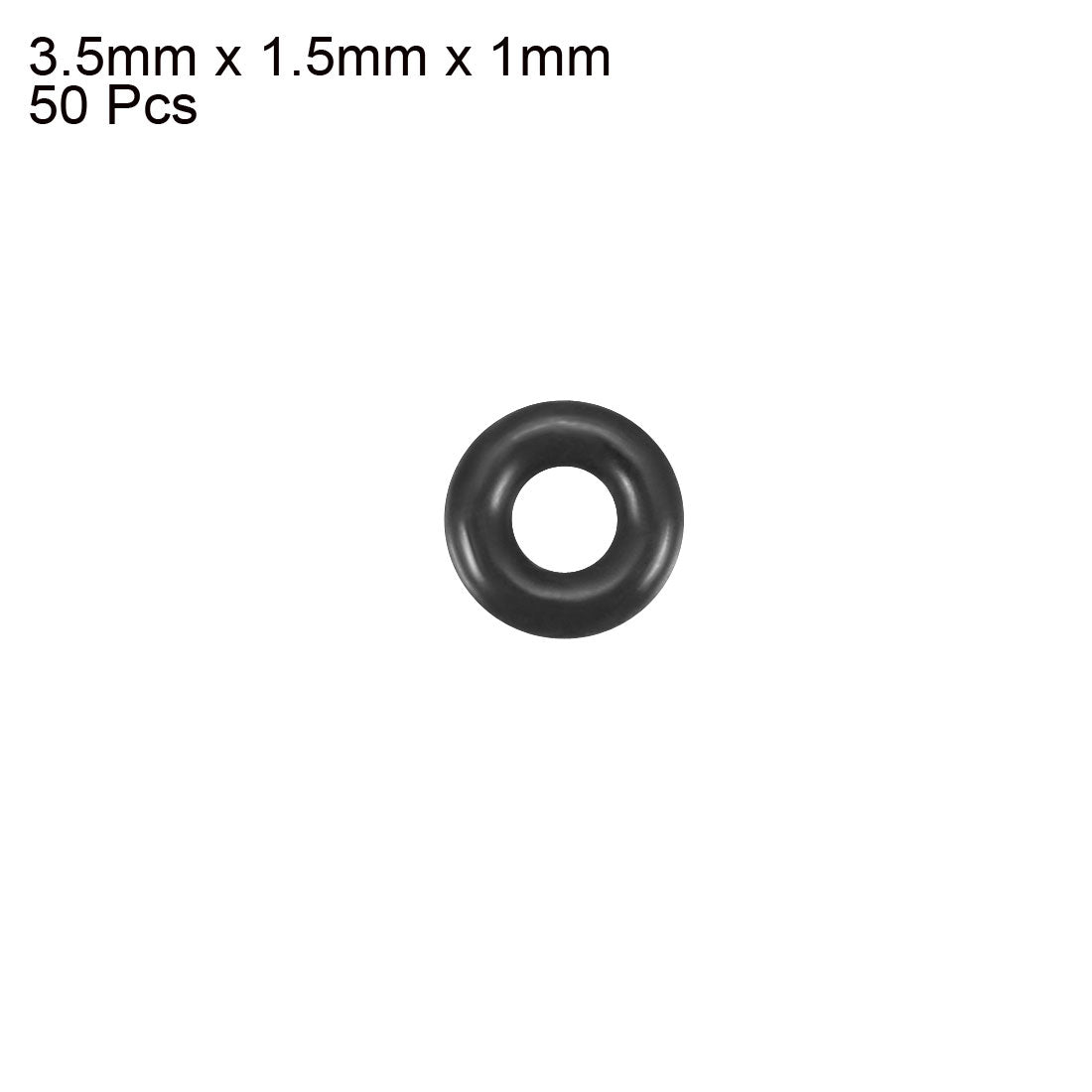 Harfington Nitrile Rubber O-Rings Metric Buna-N Sealing Gasket, 50Pcs