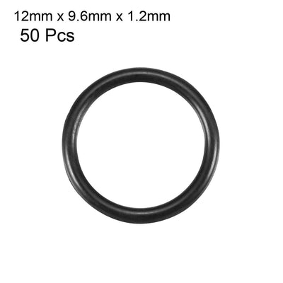 Harfington Nitrile Rubber O-Rings Metric Buna-N Sealing Gasket, 50Pcs