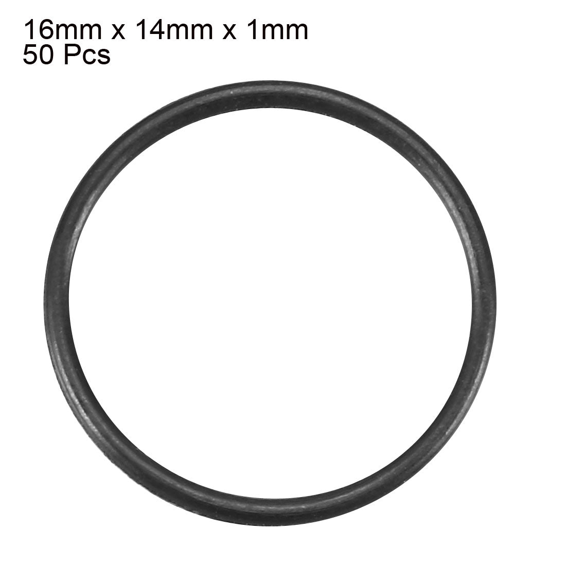 Harfington Nitrile Rubber O-Rings Metric Buna-N Sealing Gasket, 50Pcs