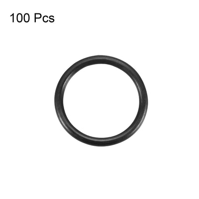 Harfington Nitrile Rubber O-Rings Metric Buna-N Sealing Gasket 100Pcs