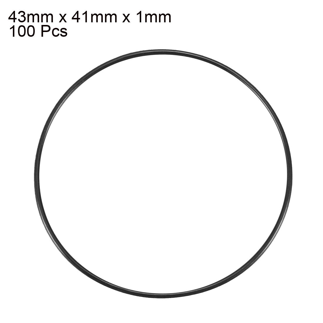 Harfington Nitrile Rubber O-Rings Metric Buna-N Sealing Gasket 100Pcs