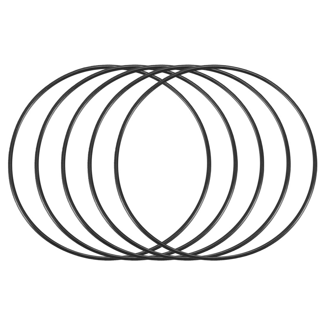 Harfington Nitrile Rubber O-Rings Metric Buna-N Sealing Gasket 100Pcs