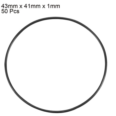 Harfington Nitrile Rubber O-Rings Metric Buna-N Sealing Gasket, 50Pcs