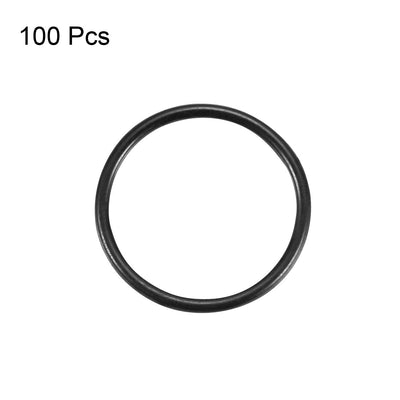 Harfington Nitrile Rubber O-Rings Metric Buna-N Sealing Gasket 100Pcs