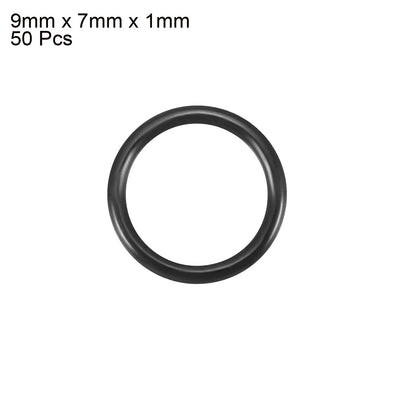 Harfington Nitrile Rubber O-Rings Metric Buna-N Sealing Gasket 50Pcs