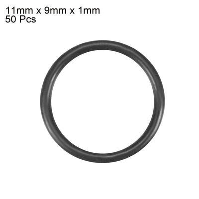 Harfington Nitrile Rubber O-Rings Metric Buna-N Sealing Gasket 50Pcs