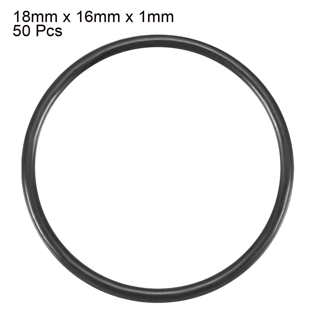 Harfington Nitrile Rubber O-Rings Metric Buna-N Sealing Gasket 50Pcs