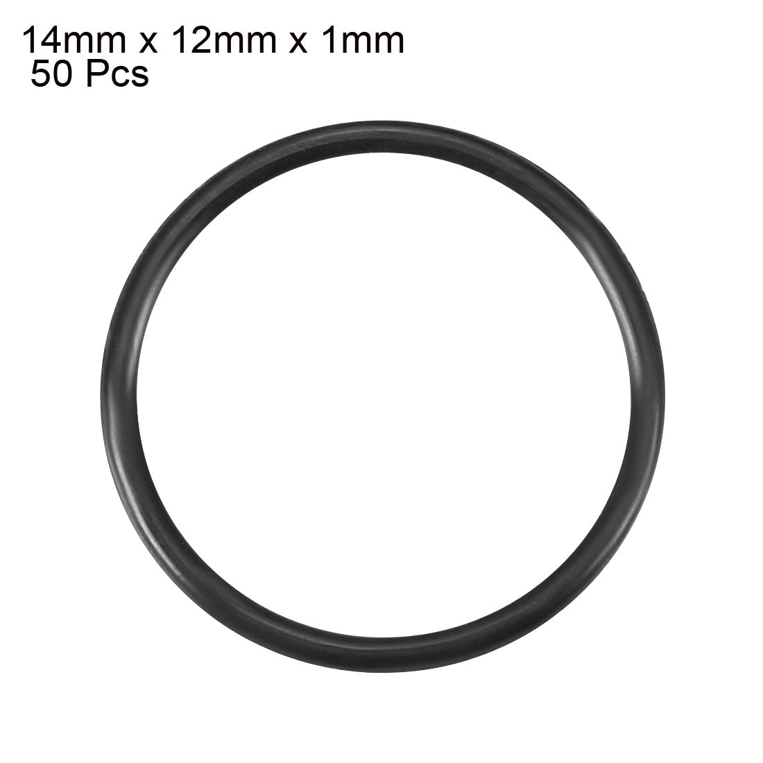 Harfington Nitrile Rubber O-Rings Metric Buna-N Sealing Gasket 50Pcs