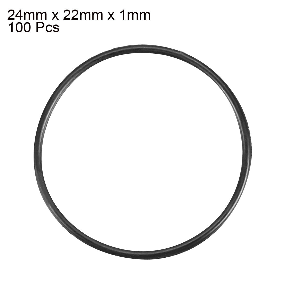 Harfington Nitrile Rubber O-Rings Metric Buna-N Sealing Gasket 100Pcs