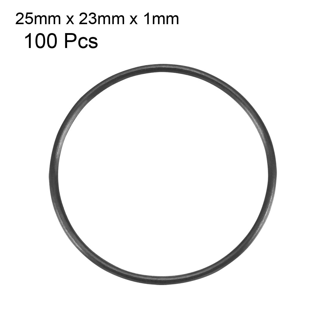Harfington Nitrile Rubber O-Rings Metric Buna-N Sealing Gasket 100Pcs