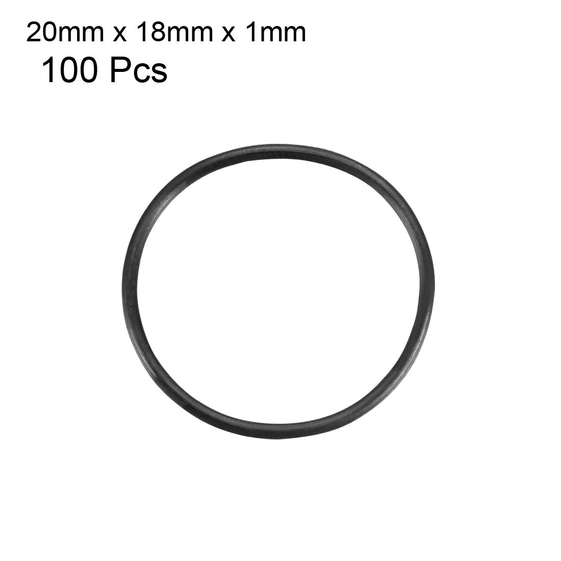 Harfington Nitrile Rubber O-Rings Metric Buna-N Sealing Gasket 100Pcs