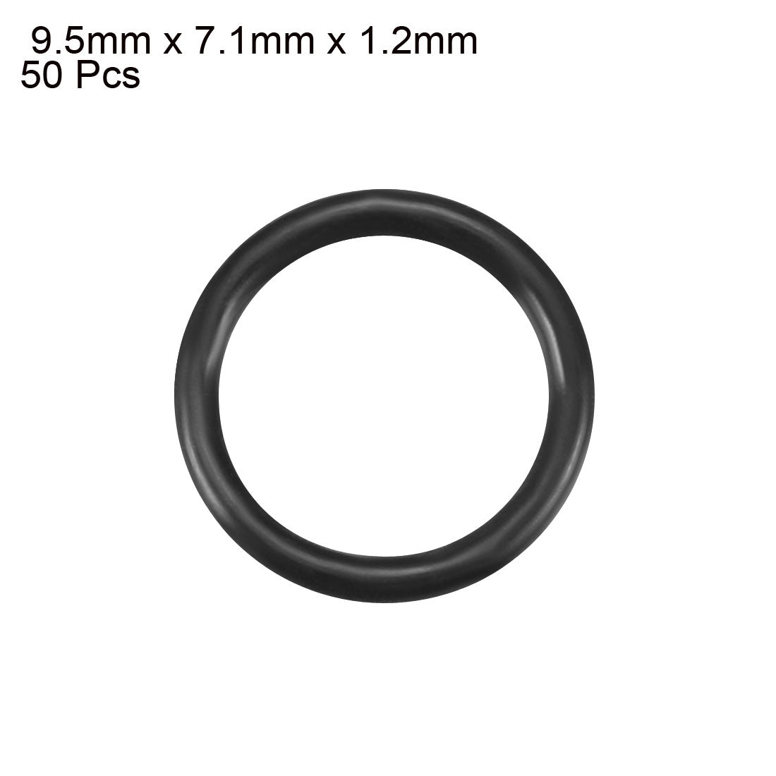 Harfington Nitrile Rubber O-Rings Metric Buna-N Sealing Gasket 50Pcs