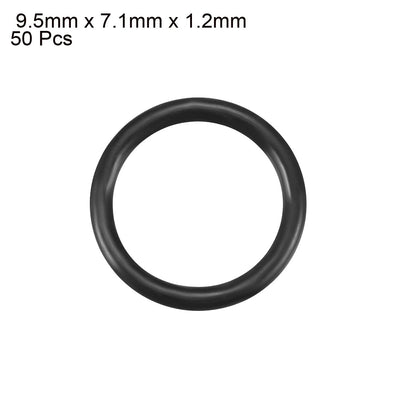 Harfington Nitrile Rubber O-Rings Metric Buna-N Sealing Gasket 50Pcs
