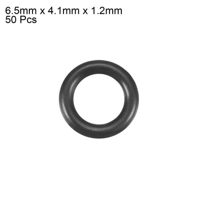Harfington Nitrile Rubber O-Rings Metric Buna-N Sealing Gasket 50Pcs