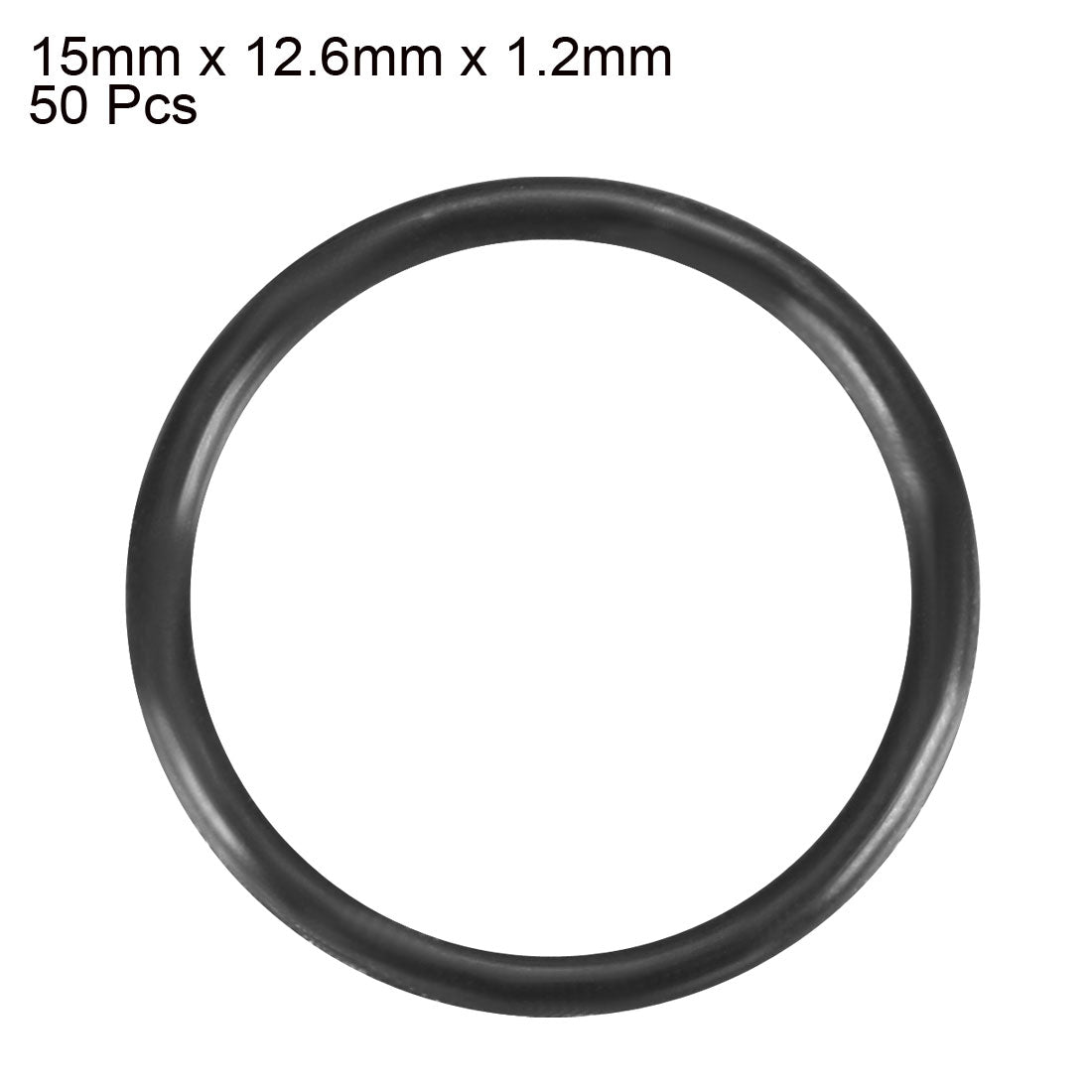 Harfington Nitrile Rubber O-Rings Metric Buna-N Sealing Gasket 50Pcs