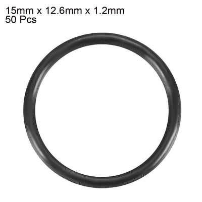 Harfington Nitrile Rubber O-Rings Metric Buna-N Sealing Gasket 50Pcs