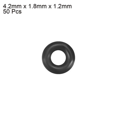 Harfington Nitrile Rubber O-Rings Metric Buna-N Sealing Gasket 50Pcs