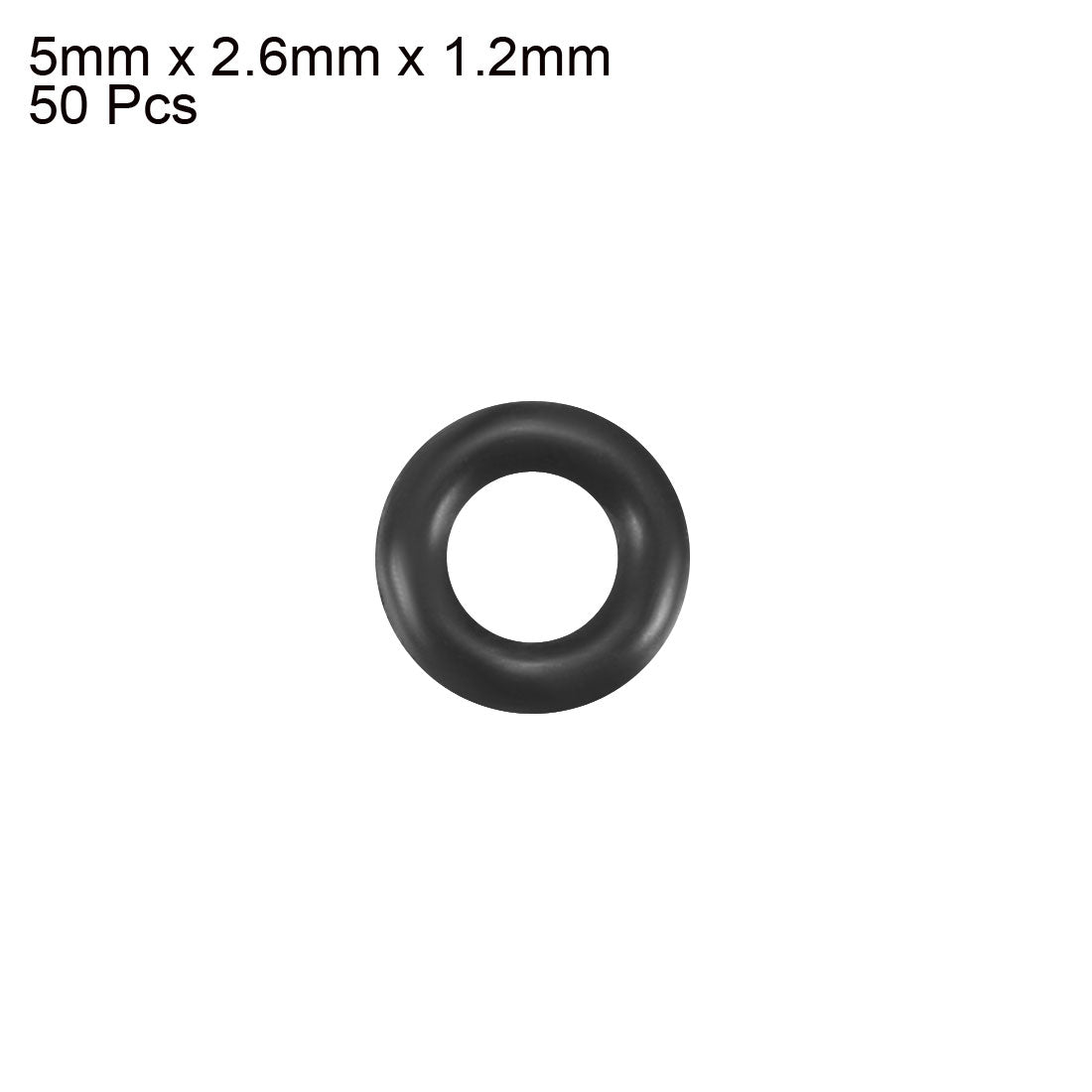 Harfington Nitrile Rubber O-Rings Metric Buna-N Sealing Gasket 50Pcs