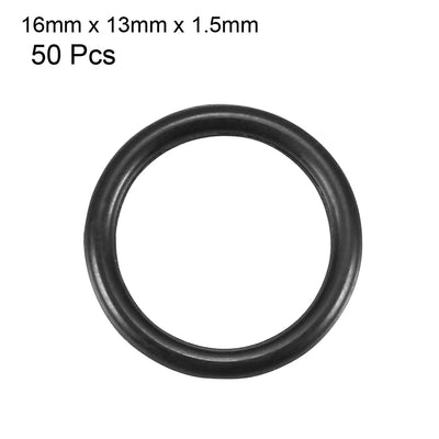 Harfington Nitrile Rubber O-Rings Metric Buna-N Sealing Gasket 50Pcs