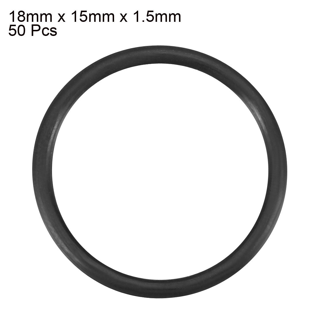 Harfington Nitrile Rubber O-Rings, Metric Nitrile Rubber Sealing Gasket, Pack of 50