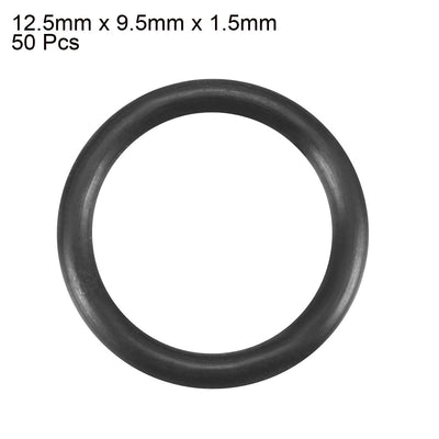 Harfington Nitrile Rubber O-Rings, Metric Nitrile Rubber Sealing Gasket, Pack of 50
