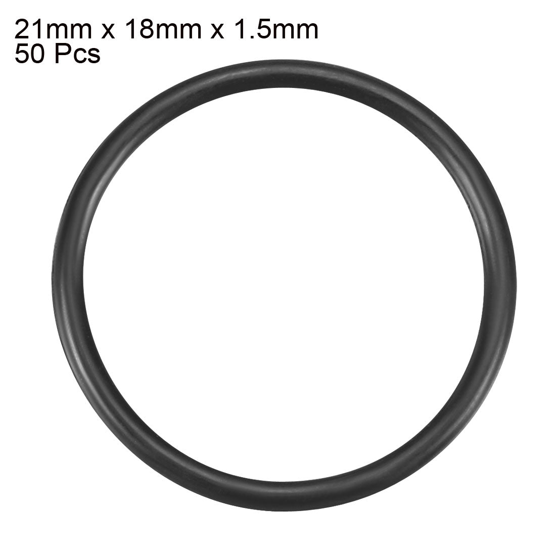 Harfington Nitrile Rubber O-Rings, Metric Nitrile Rubber Sealing Gasket, Pack of 50