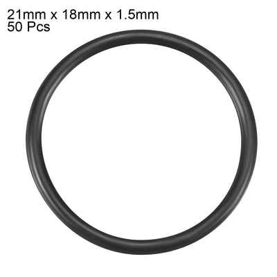 Harfington Nitrile Rubber O-Rings, Metric Nitrile Rubber Sealing Gasket, Pack of 50