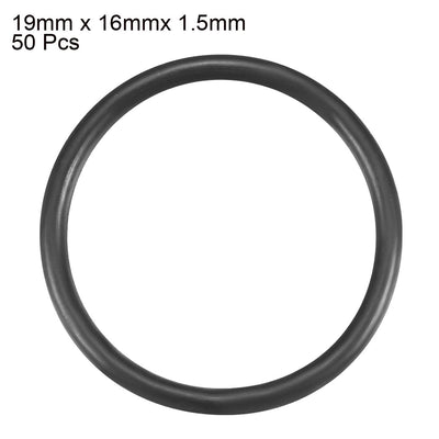 Harfington Nitrile Rubber O-Rings, Metric Nitrile Rubber Sealing Gasket, Pack of 50