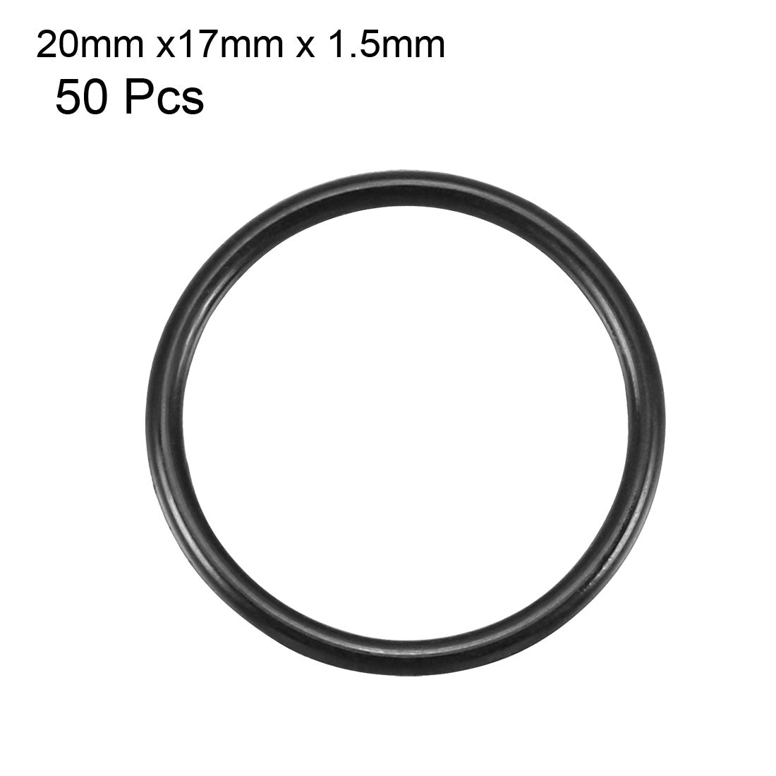 Harfington Nitrile Rubber O-Rings, Metric Nitrile Rubber Sealing Gasket, Pack of 50